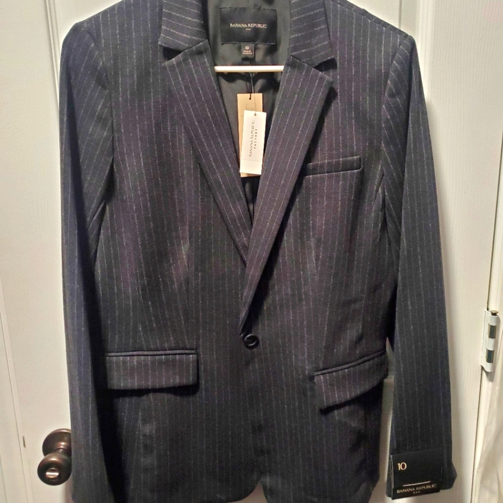 Banana Republic pinstripe blazer
